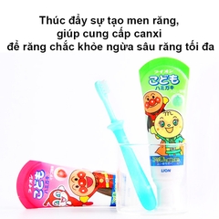 Kem đánh răng cho bé nuốt được, Kem đánh răng Lion nội địa Nhật Bản hương vị ngọt cho bé (40gr) BBShine – I017