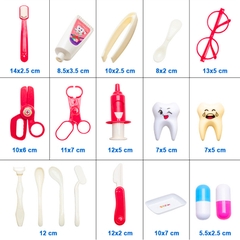 Đồ chơi bác sĩ 33 chi tiết bổ ích thú vị BBShine, Bộ đồ chơi bác sĩ cho bé bằng nhựa nguyên sinh ABS cao cấp an toàn – DC043