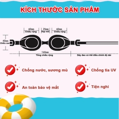 Kính bơi trẻ em 3-10 tuổi chống nước cao cấp BBShine, Kính bơi cho bé họa tiết hình thú ngộ nghĩnh đáng yêu – KB004