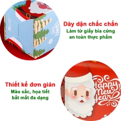 Hộp quà Giáng sinh phong cách Hàn Quốc BBShine, Hộp quà Noel nhỏ xinh nhiều màu sắc tươi sáng – G004