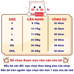 Quần chip đùi cotton cao cấp cho bé gái 2-12 tuổi hình hươu cao cổ đủ màu sắc tươi vui BBShine – C017