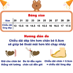 Dép cho bé gái và bé trai siêu nhẹ BBShine, Dép cross cho bé chống trơn trượt họa tiết xinh xắn – D7