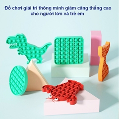 Đồ chơi Pop It, Đồ chơi giải trí thông minh giảm căng thẳng cao cấp nhiều màu sắc cho người lớn và trẻ em BBShine – DC059