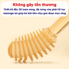 Bàn chải đánh răng cho bé silicon cao cấp BBShine, Set rơ lưỡi cho bé 0-18 tháng mềm mại – SS022