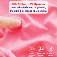 Quần lót cotton cho bé gái 2-10 tuổi chất cotton mềm thoáng khí co giãn tốt họa tiết đủ màu sắc đáng yêu BBShine – C018