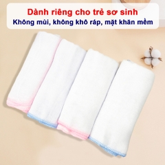 Khăn sữa cho bé Kiba siêu mềm siêu thấm 2 lớp, 3 lớp, 4 lớp kích thước 25x25cm – Set 10 khăn tiện lợi BBShine – KH005