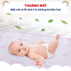 Tấm lót chống thấm cho bé 4 lớp dày dặn BBShine, Miếng lót chống thấm cho bé họa tiết hình gấu đáng yêu – SS038