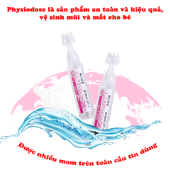 Nước muối sinh lý cho bé Physiodose Pháp vệ sinh mắt mũi miệng BBShine, Nước muối sinh lý kháng khuẩn an toàn cho bé - I022