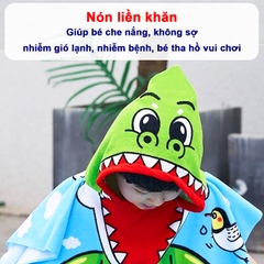 Khăn choàng đi biển cho bé 2-10 tuổi BBShine, Áo choàng đi biển hàng loại I nhiều màu sắc tươi sáng – KH001