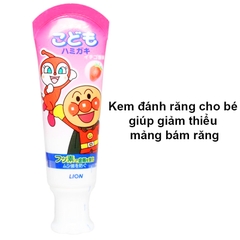 Kem đánh răng cho bé nuốt được, Kem đánh răng Lion nội địa Nhật Bản hương vị ngọt cho bé (40gr) BBShine – I017
