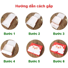 Hộp quà Giáng sinh hình ông già ngộ nghĩnh BBShine, Set hộp quà Noel nhiều màu sắc tươi sáng – G006