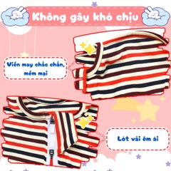 Nhộng chũn cho bé sơ sinh chất cotton 4 chiều cao cấp BBShine, Túi ngủ cho bé mềm mịn khóa kéo 2 chiều tiện lợi – SS002