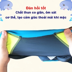 Đồ bơi bé gái và bé trai 9-37kg cao cấp BBShine, Đồ bơi dài tay DIVE & SAIL chống nắng và tia UV toàn thân cho bé – DB014