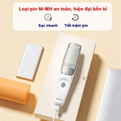 Tông đơ cắt tóc cho bé cực êm khi bé ngủ có hút tóc BBShine, Tăng đơ cắt tóc cho bé cao cấp Misuta chống nước – DT004