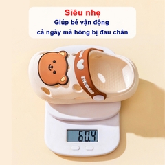 Dép cho bé gái và bé trai cao cấp chống trượt BBShine, Dép cross cho bé họa tiết hình thú ngộ nghĩnh nhiều màu sắc – D8