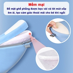 Địu em bé, địu cho bé 0-2 tuổi chống gù đa năng nhiều tư thế có ghế vải lưới thoáng mát cho bé BBShine – SS013