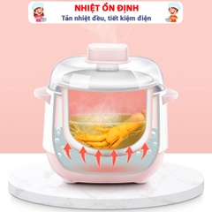 Nồi nấu cháo chậm Seka chính hãng cao cấp BBShine, Nồi hầm cháo cho bé dung tích 1L đa năng và tiện lợi – AN001