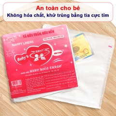 Miếng lót phân su Hiền Trang chính hãng BBShine, Tấm lót sơ sinh cho bé kèm tem 7 màu (bịch 20 miếng) – SS029