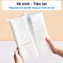 Khăn khô đa năng, Khăn vải khô đa năng Hiền Trang siêu mềm loại dày 190g cực kỳ tiện lợi cho mẹ và bé BBShine – KH006