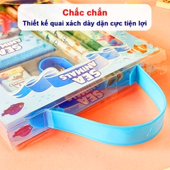 Bộ dụng cụ học tập 6 món cao cấp BBShine, Bộ đồ dùng học tập nhiều họa tiết hoạt hình đáng yêu cho bé – H057