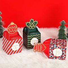 Hộp quà Giáng sinh nắp hộp hình 3D BBShine, Hộp quà Noel nhỏ xinh nhiều màu sắc tươi sáng – G011