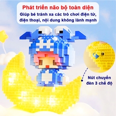 Mô hình lắp ráp 12 cung hoàng đạo BBShine, Đồ chơi mô hình ánh trăng có đèn phát sáng dành cho bé – DC070