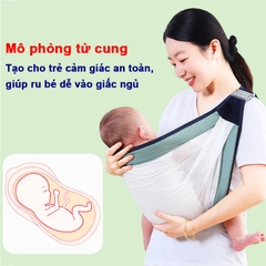 Địu em bé 0-3 tuổi cao cấp BBShine, Địu cho bé gọn nhẹ thông thoáng dễ sử dụng – SS035