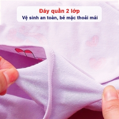 Quần lót cotton cho bé gái 2-10 tuổi chất cotton mềm thoáng khí co giãn tốt họa tiết đủ màu sắc đáng yêu BBShine – C018