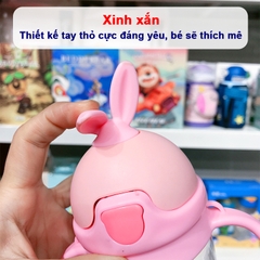 Bình nước cho bé có tay cầm tiện lợi BBShine, Bình uống nước cho bé 1-5 tuổi chịu nhiệt tốt nhiều màu sắc xinh xắn – BN008