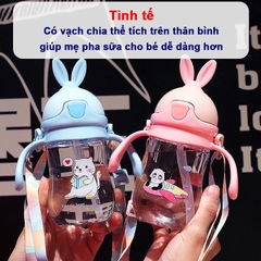 Bình nước cho bé có tay cầm tiện lợi BBShine, Bình uống nước cho bé 1-5 tuổi chịu nhiệt tốt nhiều màu sắc xinh xắn – BN008