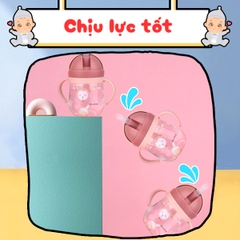Bình nước cho bé chống sặc cao cấp BBShine, Bình tập uống nước cho bé bằng nhựa PP chịu nhiệt tốt – BN012