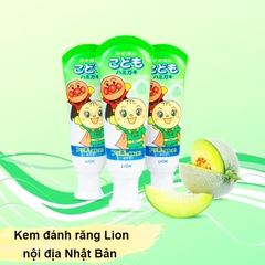 Kem đánh răng cho bé nuốt được, Kem đánh răng Lion nội địa Nhật Bản hương vị ngọt cho bé (40gr) BBShine – I017