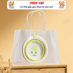 Thau gấp gọn cho bé chất liệu nhựa cao cấp BBShine, Chậu rửa mặt cho bé tiện lợi nhiều họa tiết đáng yêu – SS039