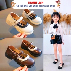 Giày búp bê tiểu thư dáng vintage BBShine, Giày bé gái phong cách Hàn Quốc xinh xắn – G36