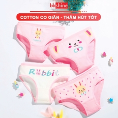 Quần lót cotton cho bé gái 2-10 tuổi chất cotton mềm thoáng khí co giãn tốt họa tiết đủ màu sắc đáng yêu BBShine – C018
