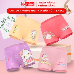 Quần chip đùi cotton cao cấp cho bé gái 2-12 tuổi hình hươu cao cổ đủ màu sắc tươi vui BBShine – C017