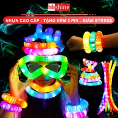 Đồ chơi giảm stress nhiều màu sắc cho bé BBShine, Ống Pop phát sáng tạo hình cảm biến vui nhộn hot trend 2023 – DC068