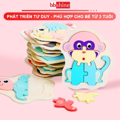 Đồ chơi xếp hình 3D cho bé từ 3 tuổi BBShine, Tranh ghép hình cao cấp nhiều chủ đề và màu sắc tươi sáng – DC034