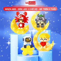 Mô hình lắp ráp 12 cung hoàng đạo BBShine, Đồ chơi mô hình ánh trăng có đèn phát sáng dành cho bé – DC070