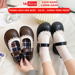 Giày búp bê tiểu thư dáng vintage BBShine, Giày bé gái phong cách Hàn Quốc xinh xắn – G36