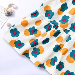 Váy 2 dây cho bé, Đầm cho bé 6-22kg chất thô mềm dáng xòe phối cúc cài xinh xắn BBShine – D086