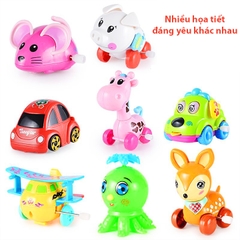 Đồ chơi chạy cót, Thú chạy cót bằng nhựa ABS màu sắc dễ thương chuyển động cho bé trai và bé gái BBShine – DC055