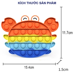 Đồ chơi Pop It, Đồ chơi giải trí thông minh giảm căng thẳng cao cấp nhiều màu sắc cho người lớn và trẻ em BBShine – DC059