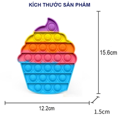 Đồ chơi Pop It, Đồ chơi giải trí thông minh giảm căng thẳng cao cấp nhiều màu sắc cho người lớn và trẻ em BBShine – DC059