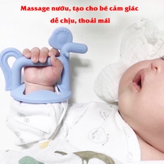 Gặm nướu Moyuum chính hãng, Gặm nướu cho bé silicon Hàn Quốc cao cấp siêu mềm BBShine – SS026