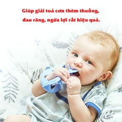 Gặm nướu Moyuum chính hãng, Gặm nướu cho bé silicon Hàn Quốc cao cấp siêu mềm BBShine – SS026