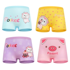 Quần chip đùi cotton cao cấp cho bé gái 2-12 tuổi hình hươu cao cổ đủ màu sắc tươi vui BBShine – C017