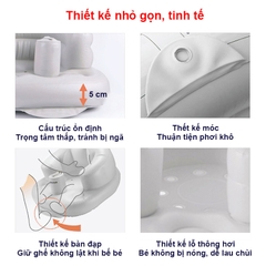 Ghế phao tập ngồi cho bé chống ngã cao cấp BBShine, Ghế hơi tập ngồi cho bé phong cách Hàn Quốc – SS031