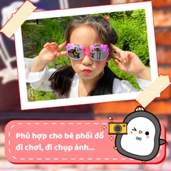 Kính cho bé 3-8 tuổi chống tia UV cao cấp BBShine, Kính mát cho bé gọng nhựa chắc chắn nhiều họa tiết đáng yêu – K020