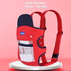 Địu em bé 0-3 tuổi đa năng BBShine, Địu cho bé 4 tư thế gọn nhẹ bề mặt lưới thoáng khí – SS034